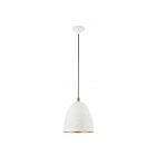 Livex Lighting 49109-03 Arlington 1-Light 60W White with Brushed Nickel Accents Pendant