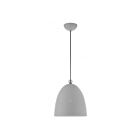 Livex Lighting 49109-80 Arlington 1-Light 60W Nordic Gray with Brushed Nickel Accents Pendant