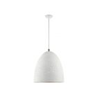 Livex Lighting 49110-03 Arlington 3-Lights 180W White with Brushed Nickel Accents Pendant