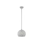 Livex Lighting 49181-80 Charlton 1-Light 60W Nordic Gray with Brushed Nickel Accents Pendant