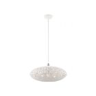 Livex Lighting 49185-03 Charlton 3-Lights 180W White with Brushed Nickel Accents Pendant