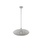 Livex Lighting 49185-80 Charlton 3-Lights 180W Nordic Gray with Brushed Nickel Accents Pendant