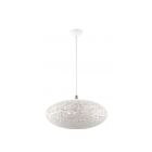 Livex Lighting 49186-03 Charlton 3-Lights 180W White with Brushed Nickel Accents Pendant