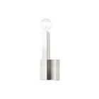 Livex Lighting Solna 49211-91 60W 1-Light Brushed Nickel Wall Sconce