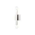 Livex Lighting Solna 49212-91 120W 2-Lights Brushed Nickel Wall Sconce