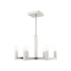 Livex Lighting 49216-91 Solna 6-Lights 360W Brushed Nickel Chandelier