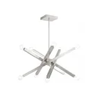 Livex Lighting 49227-91 Solna 10-Lights Brushed Nickel Chandelier