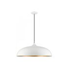 Livex Lighting 49234-69 Amador 3-Lights 180W Shiny White with Polished Chrome Accents Pendant