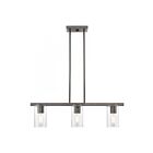 Livex Lighting 49273-46 Clarion 3-Lights 180W Black Chrome Chandelier