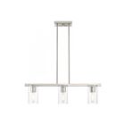 Livex Lighting 49273-91 Clarion 3-Lights 180W Brushed Nickel Chandelier