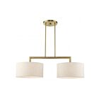 Livex Lighting 49292-01 Monroe 2-Lights 120W Antique Brass Chandelier