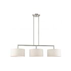 Livex Lighting 49293-91 Meridian 3-Lights 180W Brushed Nickel Chandelier