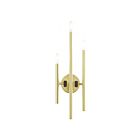 Livex Lighting Denmark 49343-12 180W 3-Lights Satin Brass with Bronze Accents Wall Sconce