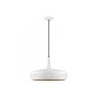 Livex Lighting 49353-03 Banbury 1-Light 60W White with Antique Brass Accents Pendant