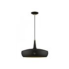 Livex Lighting 49353-04 Banbury 1-Light 60W Black with Antique Brass Accents Pendant