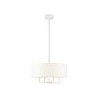 Livex Lighting 49374-03 Meridian 4-Lights 240W White Pendant