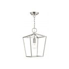 Livex Lighting 49432-91 Devonshire 1-Light 100W Brushed Nickel Convertible Semi Flush Mount or Pendant