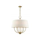 Livex Lighting 49446-01 Cartwright 6-Lights 360W Antique Brass Pendant