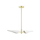 Livex Lighting 49492-12 Capistrano 2-Lights 120W Satin Brass Chandelier