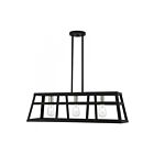 Livex Lighting 49563-04 Schofield 3-Lights 180W Black with Brushed Nickel Accents Chandelier