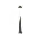 Livex Lighting 49631-68 Noho 1-Light 60W Shiny Black with Polished Chrome Accents Pendant