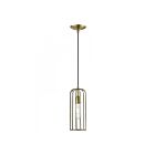 Livex Lighting 49713-01 Glenbrook 1-Light 60W Antique Brass Pendant