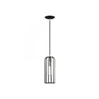 Livex Lighting 49713-04 Glenbrook 1-Light 60W Black with Brushed Nickel Accents Pendant