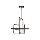 Livex Lighting 49745-07 Bergamo 6-Lights 360W Bronze with Antique Brass Accents Chandelier