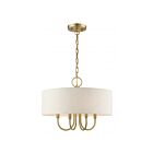 Livex Lighting 49804-01 Blossom 4-Lights 240W Antique Brass Pendant