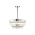 Livex Lighting 49825-91 Nowrich 7-Lights 410W Brushed Nickel Chandelier