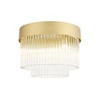Livex Lighting Norwich 49827-33 4-Lights 240W Soft Gold Flush Mount