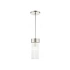Livex Lighting 49829-91 Norwich 1-Light 100W Brushed Nickel Pendant