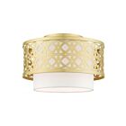 Livex Lighting Calinda 49862-33 1-Light 60W Soft Gold Semi Flush Mount