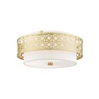 Livex Lighting Calinda 49864-33 4-Lights 240W Soft Gold Semi Flush Mount