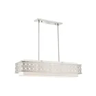 Livex Lighting 49868-91 Calinda 6-Lights 360W Brushed Nickel Chandelier