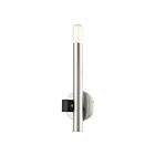 Livex Lighting Helsinki 49991-91 60W 1-Light Brushed Nickel with Black Accents Wall Sconce