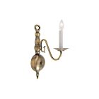 Livex Lighting Williamsburgh 5001-01 60W 1-Light Antique Brass Wall Sconce