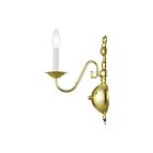 Livex Lighting Williamsburgh 5001-02 60W 1-Light Polished Brass Wall Sconce