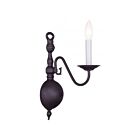 Livex Lighting Williamsburgh 5001-07 60W 1-Light Bronze Wall Sconce