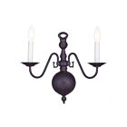 Livex Lighting Williamsburgh 5002-07 120W 2-Lights Bronze Wall Sconce