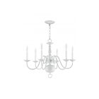 Livex Lighting 5006-03 Williamsburgh 6-Lights 360W White Chandelier