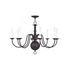 Livex Lighting 5007-07 Williamsburgh 8-Lights 480W Bronze Chandelier