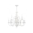 Livex Lighting 5012-03 Williamsburg 12-Lights 720W White Chandelier
