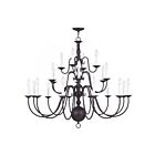 Livex Lighting 5015-07 Williamsburgh 22-Lights 880W Bronze Chandelier