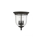 Livex Lighting Legacy 5021-07 3-Lights 120W Bronze Semi Flush Mount