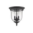 Livex Lighting Legacy 5024-07 3-Lights 120W Bronze Semi Flush Mount