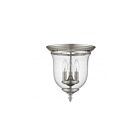 Livex Lighting Legacy 5024-91 3-Lights 120W Brushed Nickel Semi Flush Mount