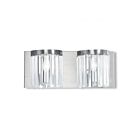 Livex Lighting 50532-91 Ashton 2-Lights 120W Brushed Nickel Bath Vanity Light