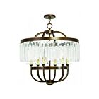 Livex Lighting 50546-64 Ashton 6-Lights 360W Hand Applied Palacial Bronze Chandelier