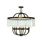 Livex Lighting 50548-64 Ashton 8-Lights 480W Hand Applied Palacial Bronze Chandelier